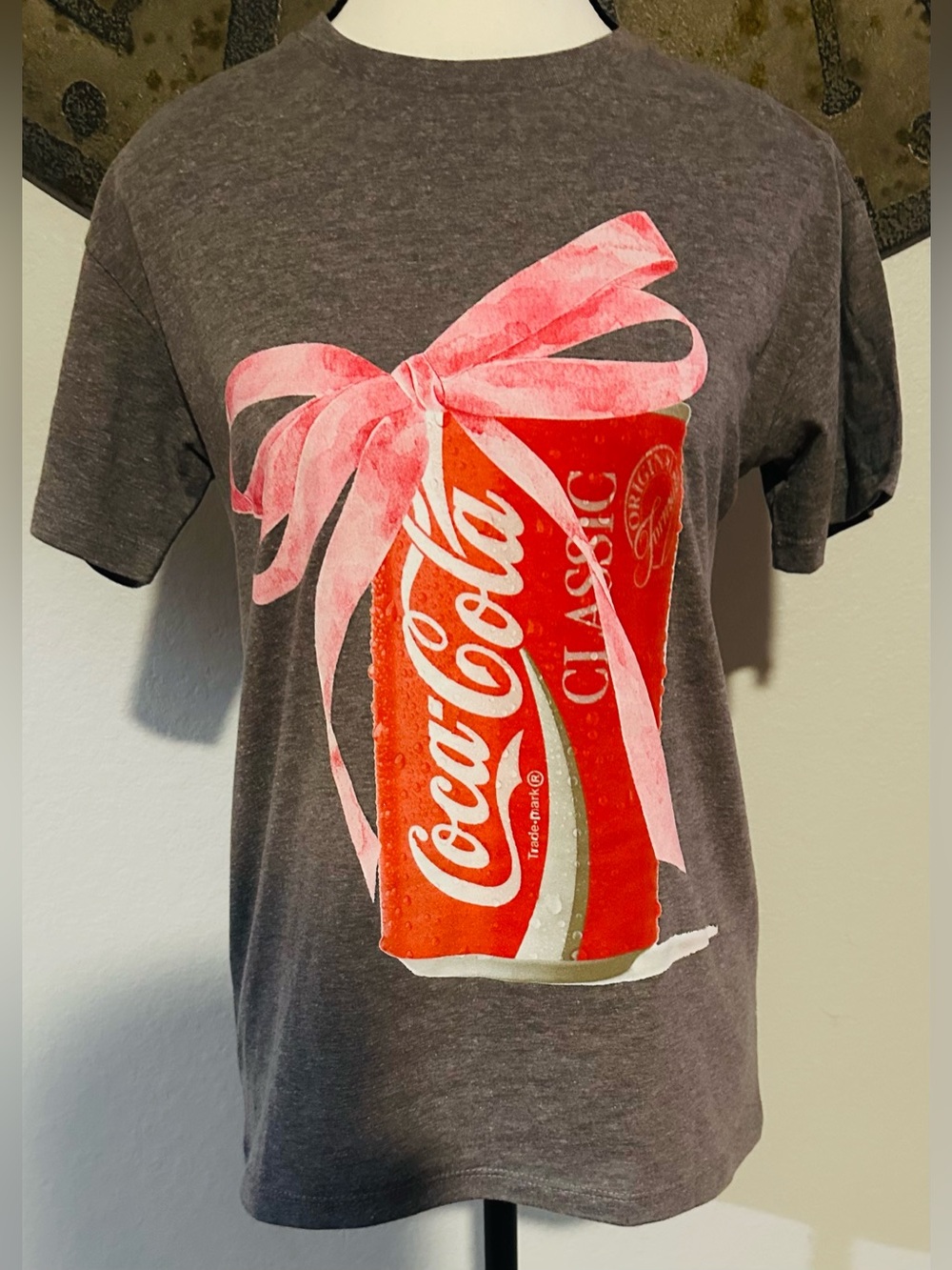 Coke T-shirt with pink bow 🎀